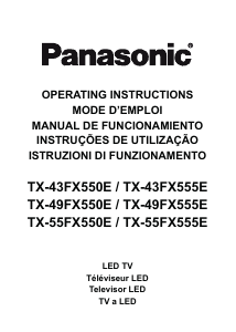 Manual de uso Panasonic TX-49FX555E Televisor de LED