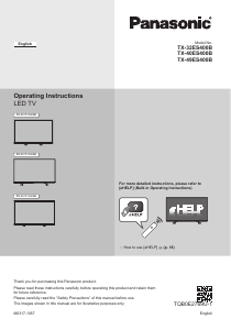 Manual Panasonic TX-49ES400B LED Television