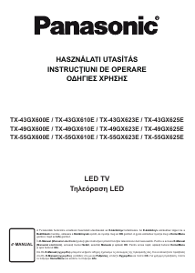 Használati útmutató Panasonic TX-49GX600E LED-es televízió