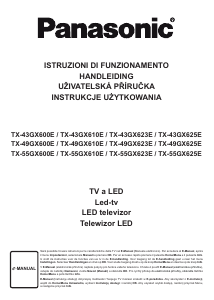 Manuale Panasonic TX-43GX623E LED televisore