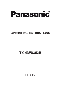 Manual Panasonic TX-43FS352B LED Television