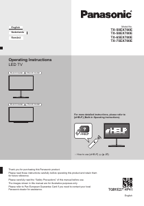 Manual Panasonic TX-65EX780E Televizor LED