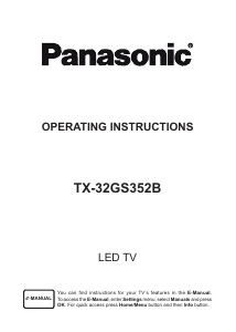 Manual Panasonic TX-32GS352B LED Television