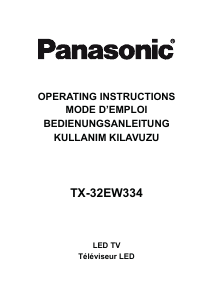 Manual Panasonic TX-32EW334 LED Television