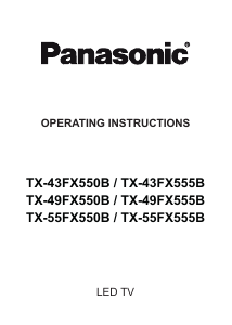 Handleiding Panasonic TX-49FX550B LED televisie