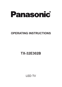 Manual Panasonic TX-32E302B LED Television