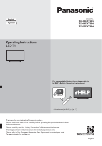 Manual Panasonic TX-40EXT686 LED Television