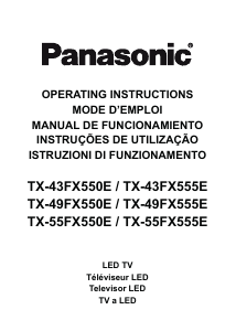 Käyttöohje Panasonic TX-55FX550E LED-televisio