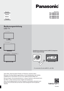 Mode d’emploi Panasonic TX-32ES513E Téléviseur LED