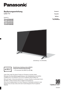 Manual de uso Panasonic TX-40FX603E Televisor de LED