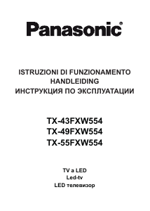 Manuale Panasonic TX-43FXW554 LED televisore