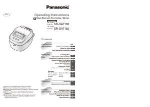 Manual Panasonic SR-SAT102 Rice Cooker
