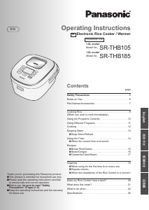 Manual Panasonic SR-THB105 Rice Cooker