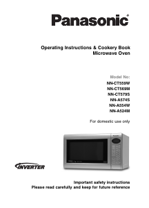 Manual Panasonic NN-A574SFBXQ Microwave