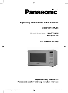 Manual Panasonic NN-ST462M Microwave
