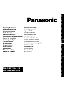 Instrukcja Panasonic NN-J155WBEPG Kuchenka mikrofalowa