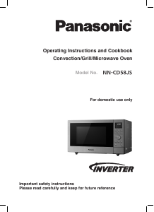 Manual Panasonic NN-CD58JS Microwave