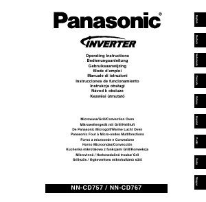 Használati útmutató Panasonic NN-CD767 Mikrohullámú sütő