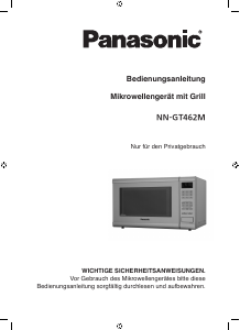 Bedienungsanleitung Panasonic NN-GT462M Mikrowelle