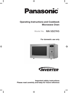 Manual Panasonic NN-SD27HS Microwave