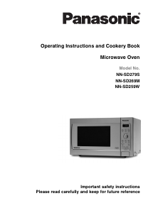 Manual Panasonic NN-SD279SBPQ Microwave