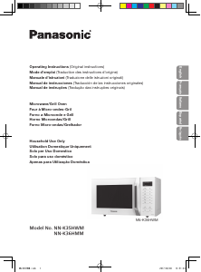 Manual Panasonic NN-K35HWM Microwave