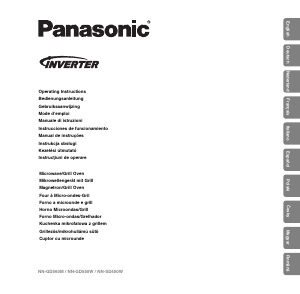 Manual de uso Panasonic NN-SD450WEPG Microondas