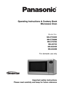 Manual Panasonic NN-CT579S Microwave