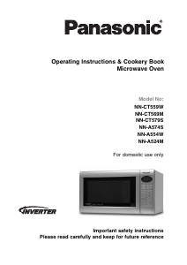 Manual Panasonic NN-A554W Microwave