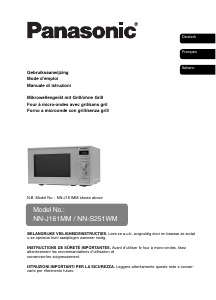 Manuale Panasonic NN-J161MMWPG Microonde