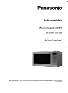 Bedienungsanleitung Panasonic NN-K179WMGPG Mikrowelle