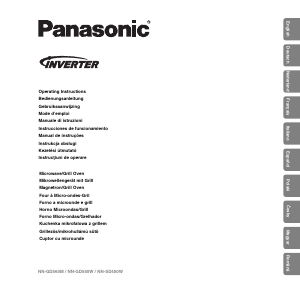 Használati útmutató Panasonic NN-GD550WEPG Mikrohullámú sütő