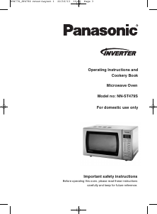 Manual Panasonic NN-ST479S Microwave