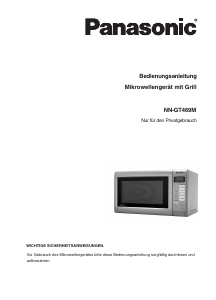 Manual Panasonic NN-GT469MGPG Microwave