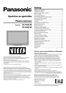 Priručnik Panasonic TX-P50C3E Viera Plazma televizor