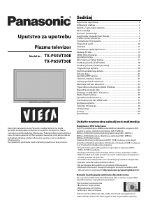 Priručnik Panasonic TX-P65VT30E Viera Plazma televizor