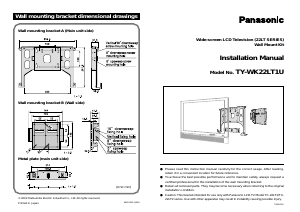 Handleiding Panasonic TY-WK22LT1U Muurbeugel