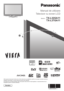 Manual Panasonic TX-L37GA11 Viera Televizor LCD