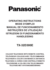 Manual Panasonic TX-32D300E LCD Television