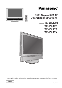 Manual Panasonic TX-15LT2M LCD Television