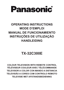 Manual de uso Panasonic TX-32C300E Televisor de LCD