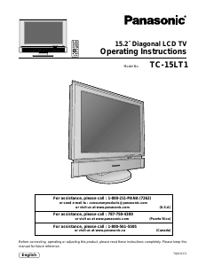 Manual Panasonic TC-15LT1 LCD Television