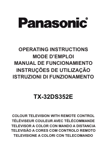 Manual Panasonic TX-32DS352E LCD Television