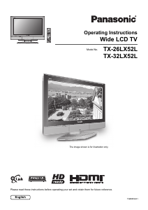 Manual Panasonic TX-32LX52L LCD Television