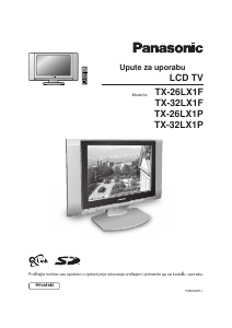 Priručnik Panasonic TX-26LX1P LCD televizor