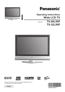 Handleiding Panasonic TX-26LX6F Viera LCD televisie
