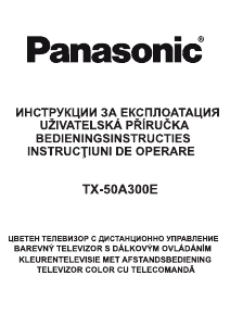 Manuál Panasonic TX-50A300E LCD televize