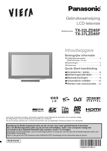 Handleiding Panasonic TX-32LZD85F Viera LCD televisie