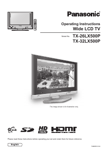 Manual Panasonic TX-26LX500P LCD Television