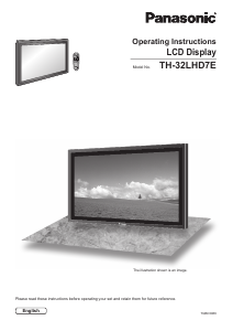 Manual Panasonic TH-32LHD7EK LCD Television